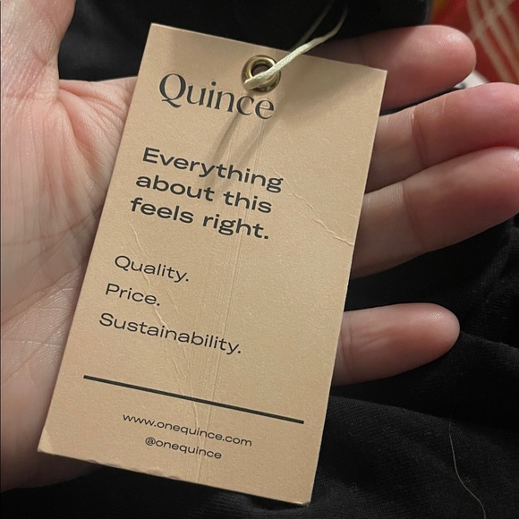 🤰NWT Quince small Tencel Jersey Maternity Dress - Classic Black🤰🏾 - Picture 8 of 10